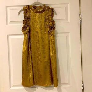 TCEC gold mini dress size medium.